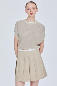 Pleated Mini Skirt