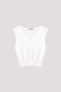 V-Neck Knit Tank Top