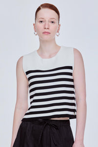 Knitted Stripes Tank Top