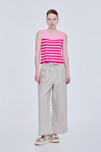 Knitted Stripes Tank Top