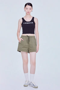 Graphic Tank Knit Top