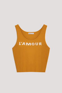 Graphic Tank Knit Top