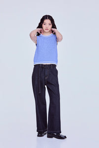 Textured Knitted Vest Top
