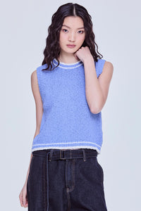 Textured Knitted Vest Top