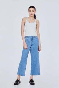 Contrast Trim Knit Tank Top