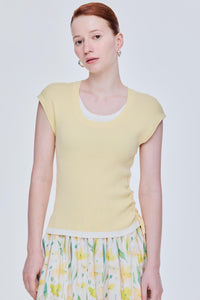 Layered Adjustable Knit Top