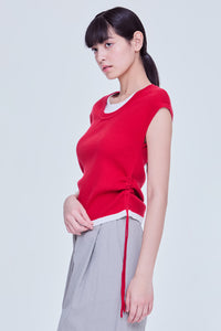 Layered Adjustable Knit Top