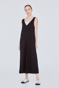 Deep V-Neck Jumpsuit