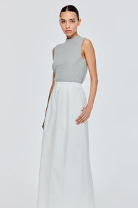 Double Pleated Wide Leg Trousers