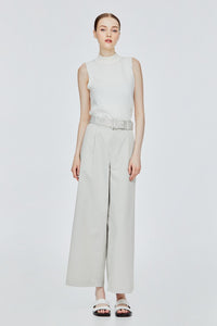Belted Wide Leg Pants