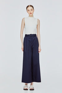 Belted Wide Leg Pants