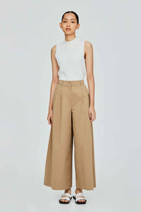 Pleated Wide Leg Trousers
