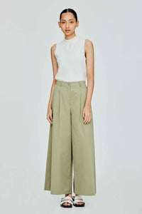 Pleated Wide Leg Trousers