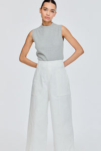 Two Tone Wide Leg Pants