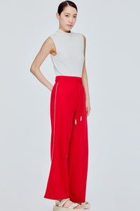 Relaxed Contrast Straight Trousers