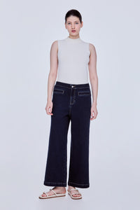 Welt Pocket Straight Leg Jeans
