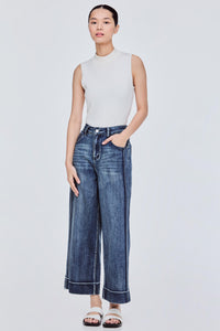 Panelled Denim Pants