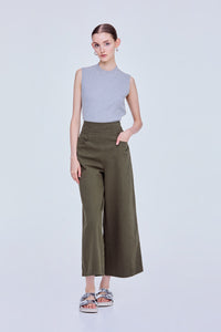 Wide Leg Pocketed Pants