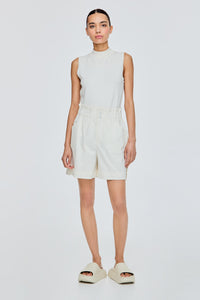 Paperbag Waist Wide Leg Shorts