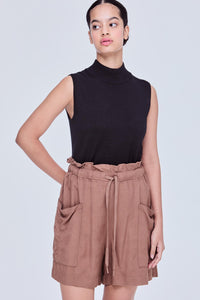 Soft Elasticated Denim Shorts