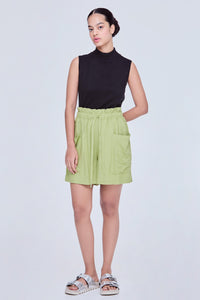 Soft Elasticated Denim Shorts