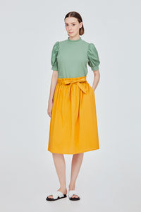 Elasticated Waist Flare Skirt