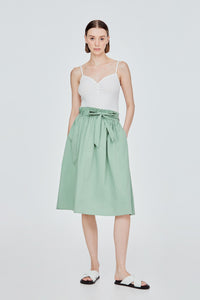 Elasticated Waist Flare Skirt