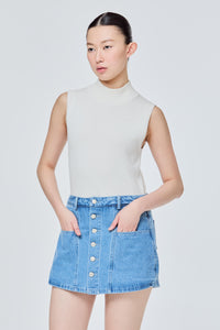 Mini Denim Skort