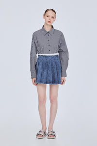 Pleated Mini Skirt