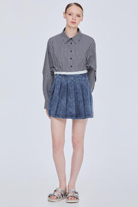 Pleated Mini Skirt