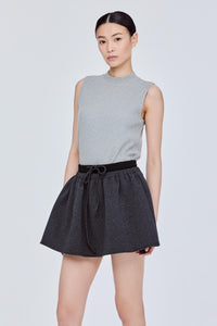 Drawstring Athletic Mini Skort