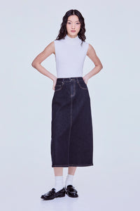 Denim A-Line Skirt