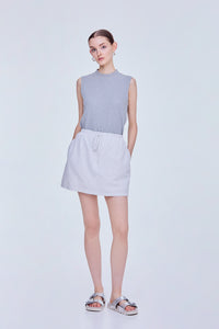 Relaxed Drawstring Skirt