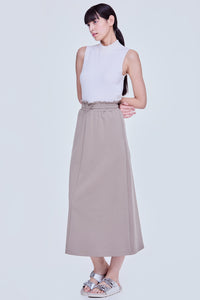 Elasticated A-Line Drawcord Skirt