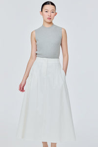 Midi Length Flare Skirt