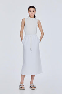 Drawstring Midi Skirt