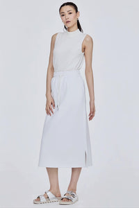 Drawstring Midi Skirt