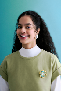 Crochet Patch Detail Tee