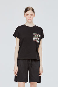 Printed Camo Pocket Tee