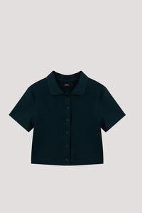 Button Down Waffle Top