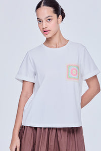 Crochet Pocket T-Shirt