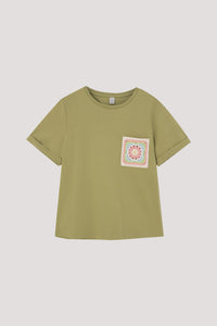Crochet Pocket T-Shirt
