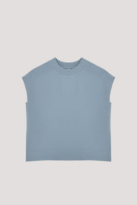 Contrast Fabric Sleeveless Top