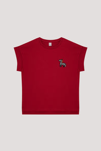 Embroidered Applique Tee
