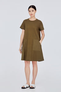 Contrast Pocket Dress