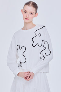 Graphic Cord Sweater