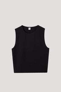 Sleeveless Cropped Tank Tee
