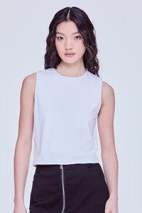 Sleeveless Cropped Tank Tee