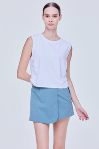 Scrunchy Side Spots Tank Tee