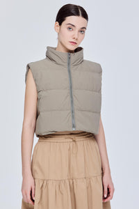 Padded Cropped Vest